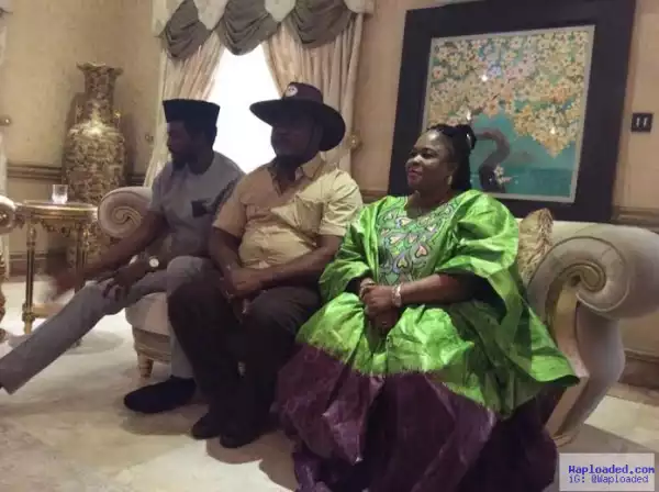 Photos: Patience Jonathan pictured with some politicians in Rivers state